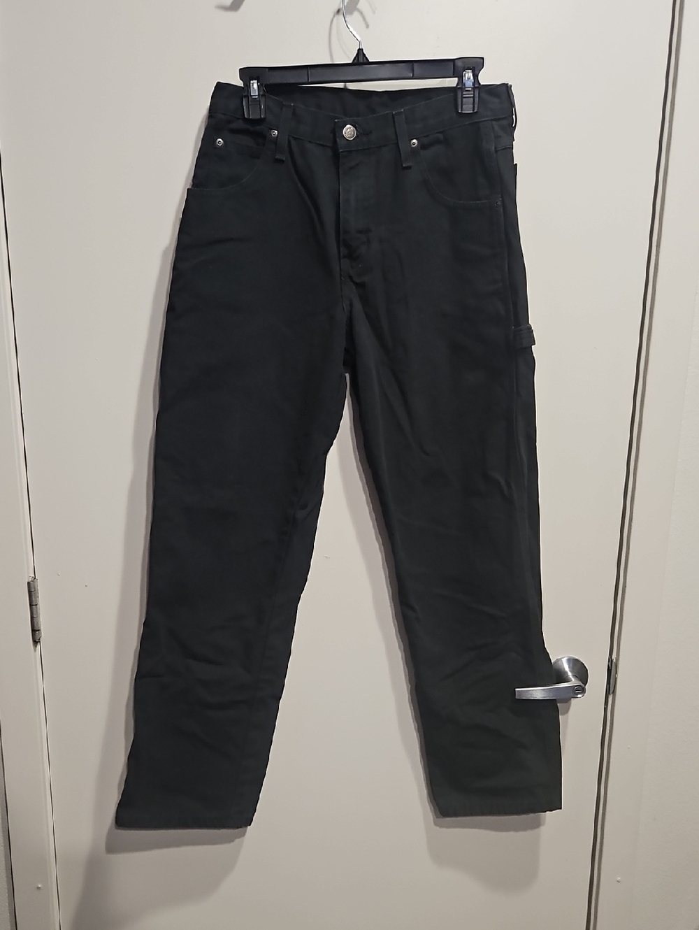 Black Men's Cargo Work Jeans 30x30